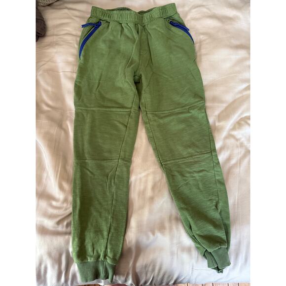 Mini boden green sweat pants size 10 - Picture 2 of 3